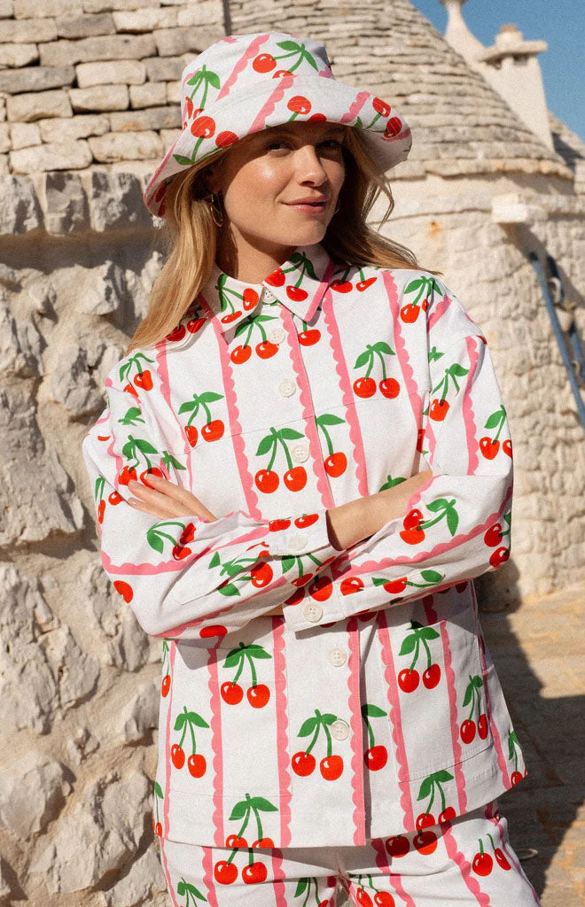 Scalloped Cherry Romy Jacket