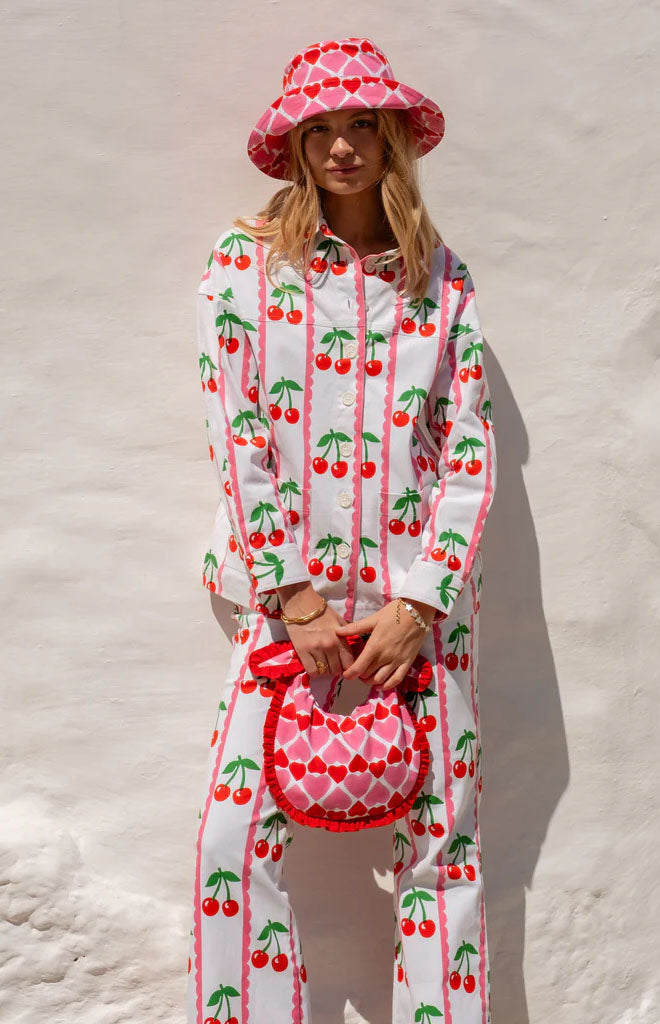 Scalloped Cherry Romy Trousers