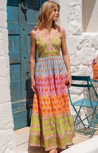 Rainbow Zinnia Amour Dress