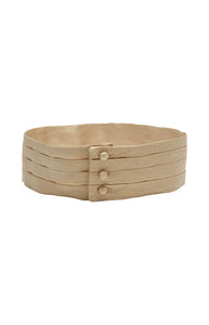 Silk Pageboy Cummerbund in Beige