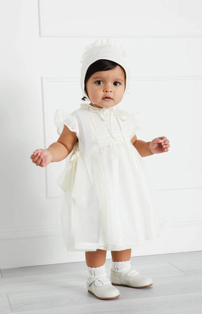 Pepa London Traditional Cream Christening Gown (3mths-2yrs) Luxury Childrenswear
