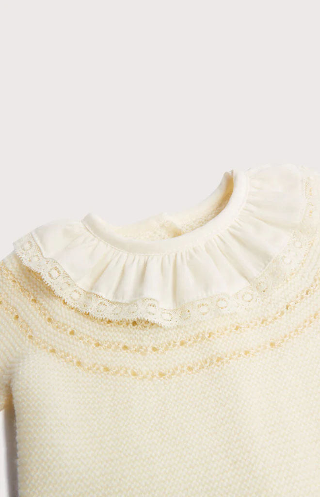 Knitted Celebration Set in Off-White