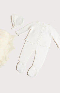 Delicate Lace Cotton Set in Ivory