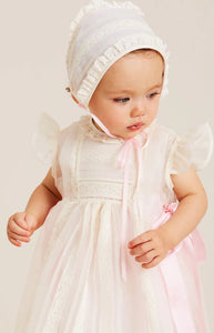 Traditional Christening Gown in Light Pink
