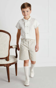 Boys Celebration Shorts in Beige