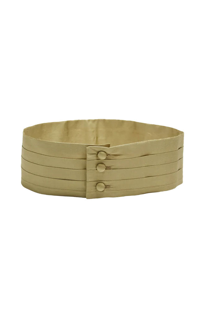 Silk Pageboy Cummerbund in Green