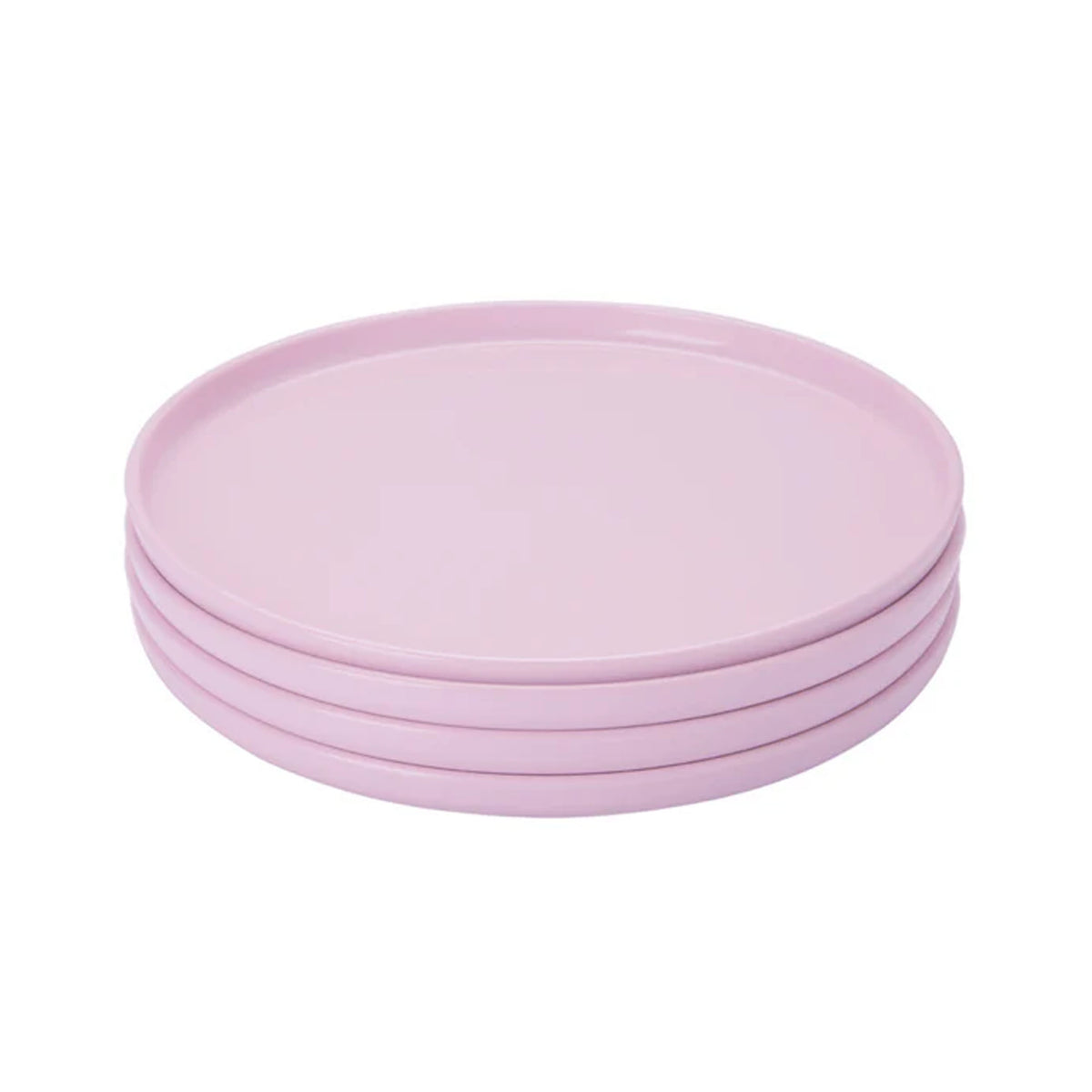 Plates in Pink, Set of 4