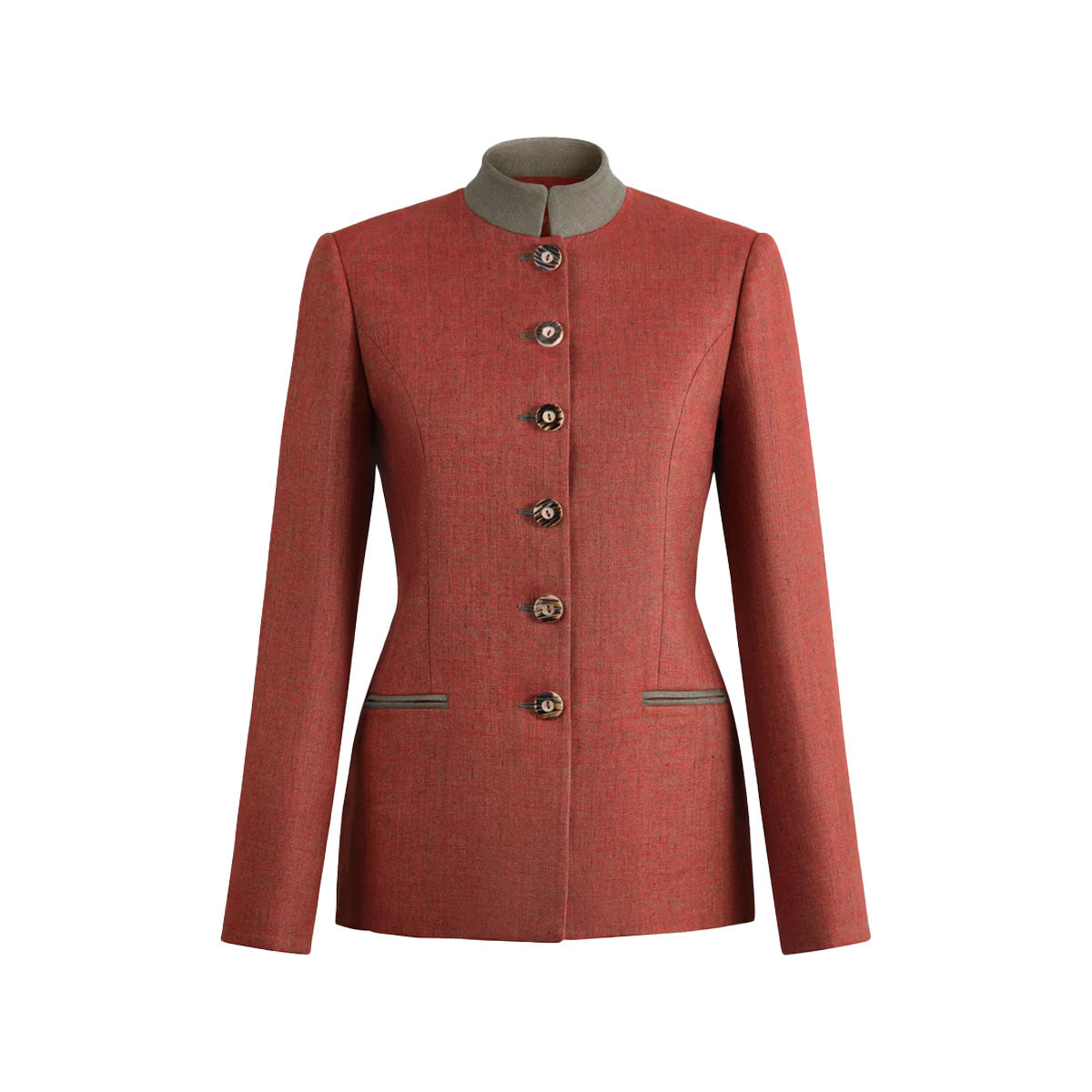 Louise Jacket in Terracotta Linen