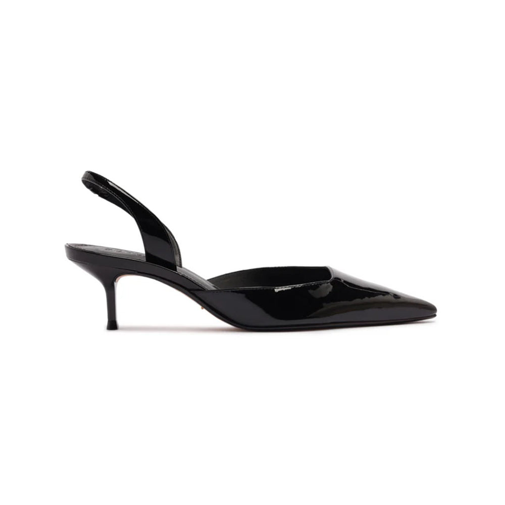 Paola Mid Patent Pump in Black
