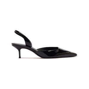 Paola Mid Patent Pump in Black