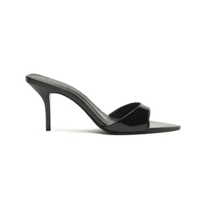 Elodie Patent Leather Sandal in Black