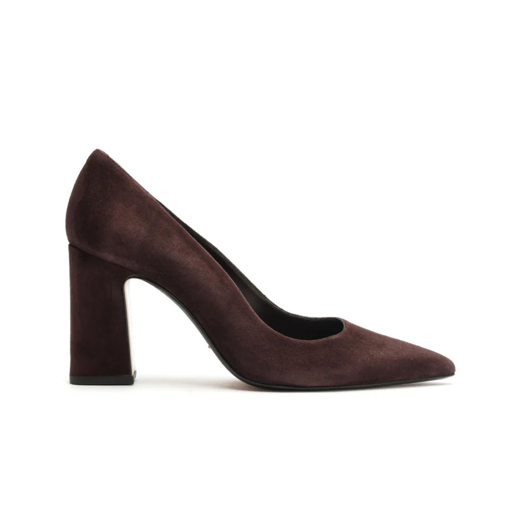 Eleanor Suede Pump in Coffee Bean