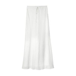 Savanna Skirt in White Eyelet