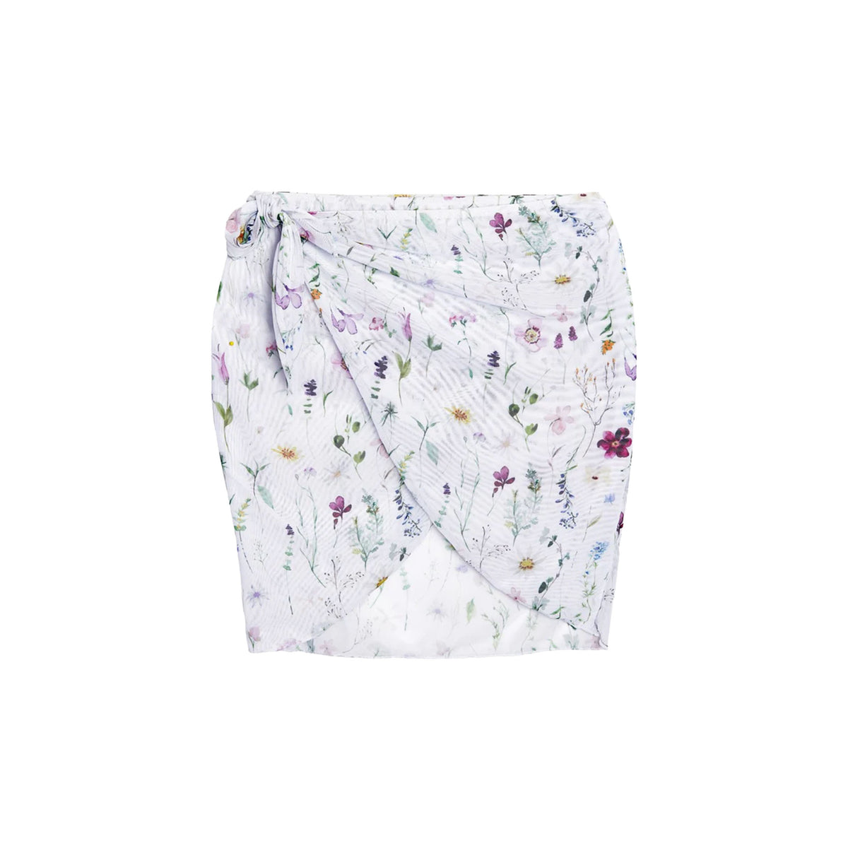 OTM Exclusive: Bridget Wrap Skirt in White Floral