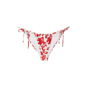 Gina String Bottom in Red Floral