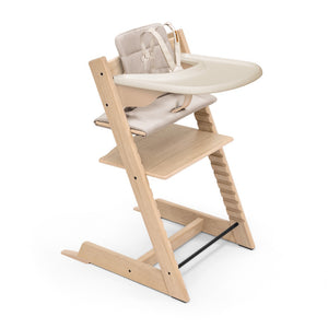 Tripp Trapp® High Chair, Cushion, and Tray in Oak Natural