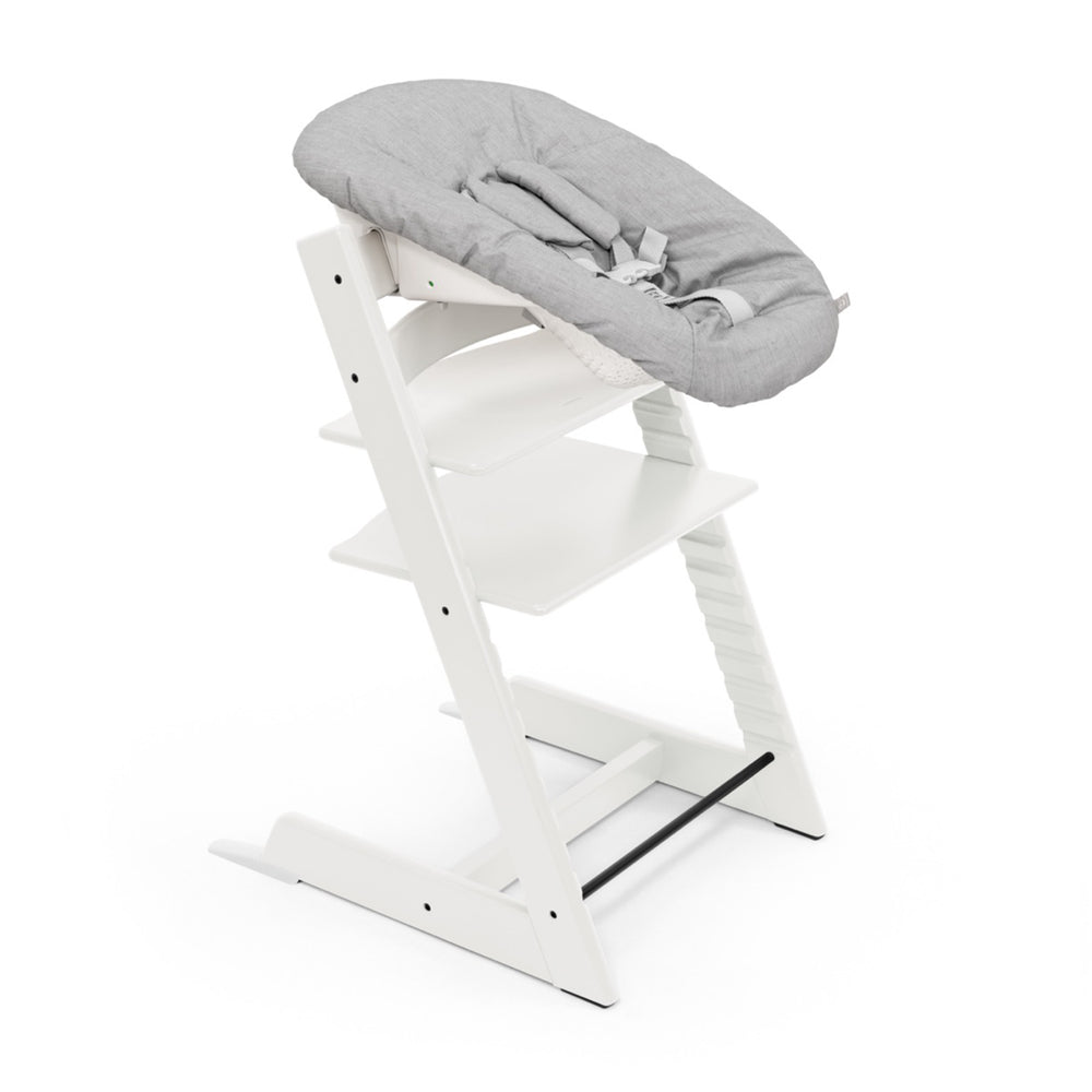 Tripp Trapp® White with Newborn in White