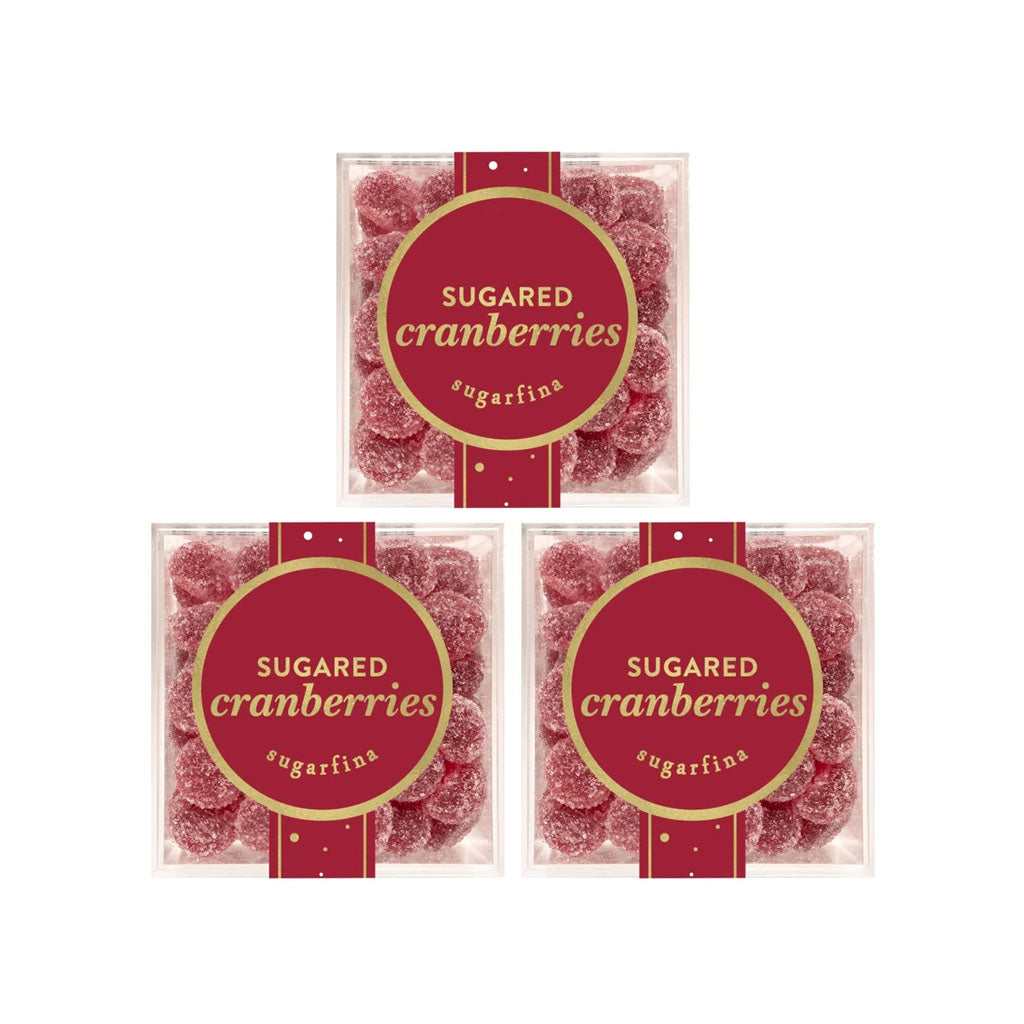 Sugared Cranberries, Set of 3