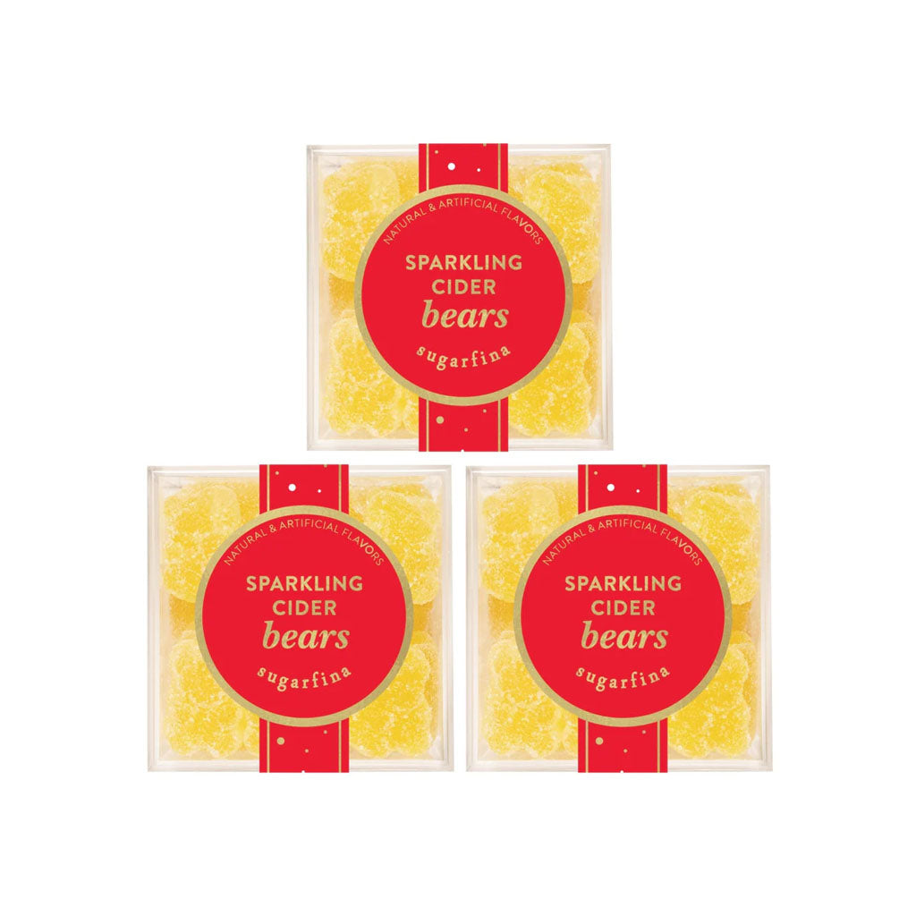 Sparkling Cider Bears, Set of 3