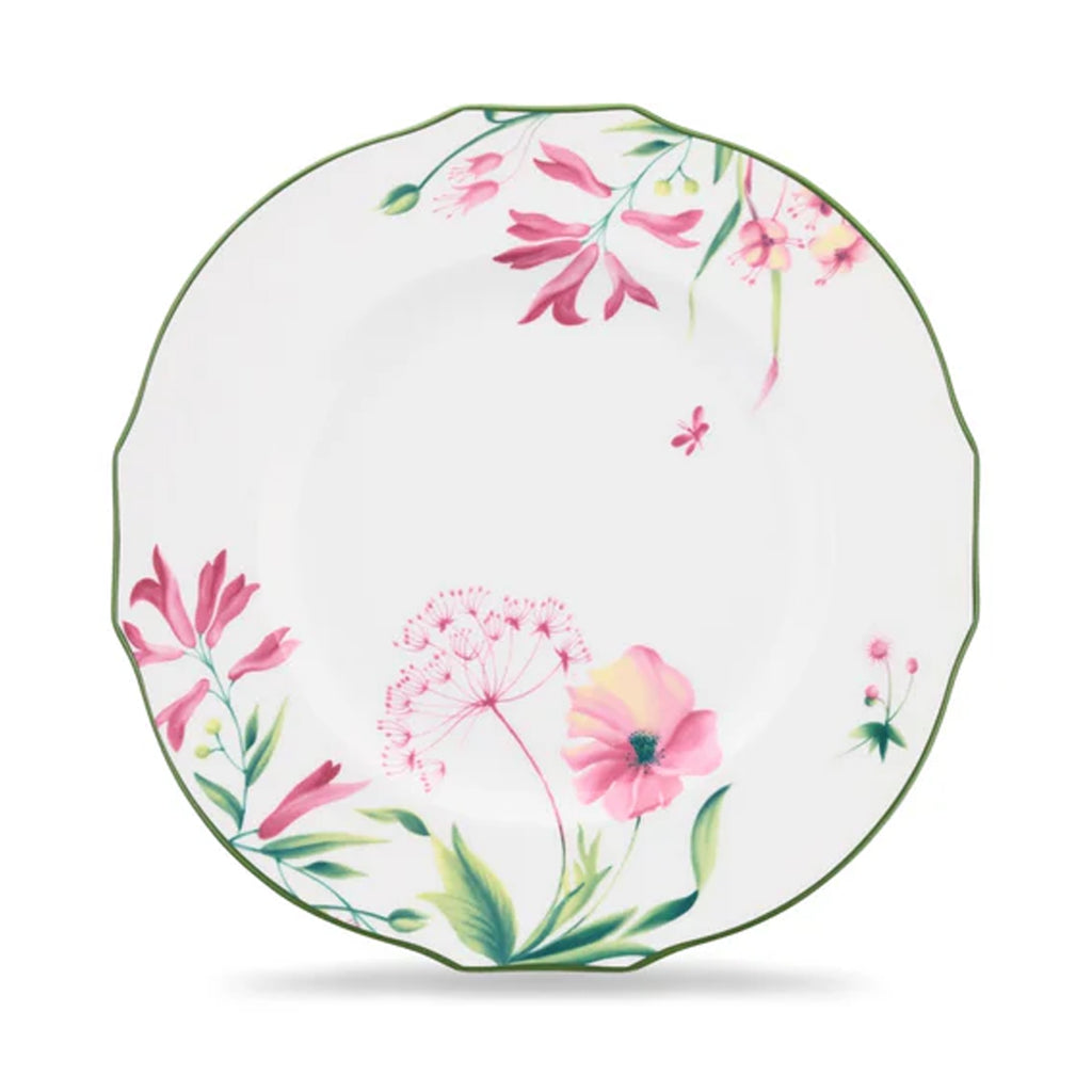 Florenza Malva Fondo Bianco Duchessa Dinner Plate