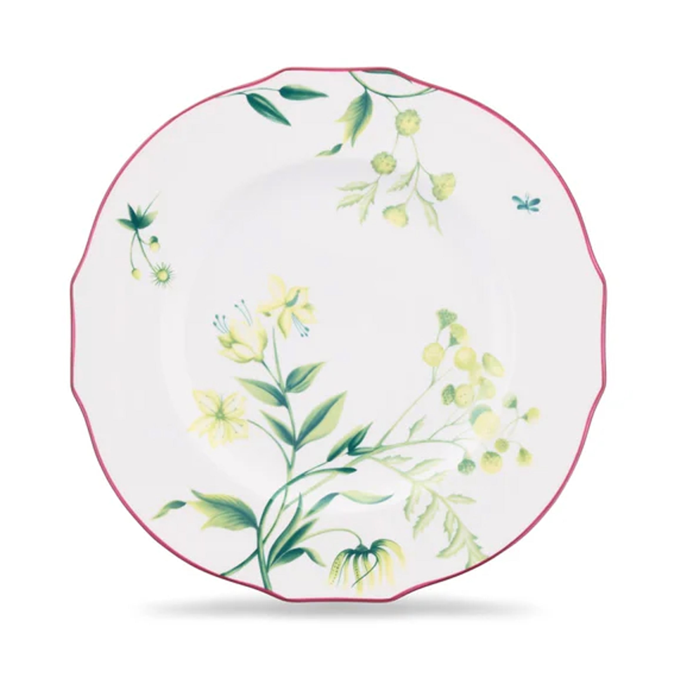 Florenza Acanto Fondo Bianco Duchessa Dinner Plate