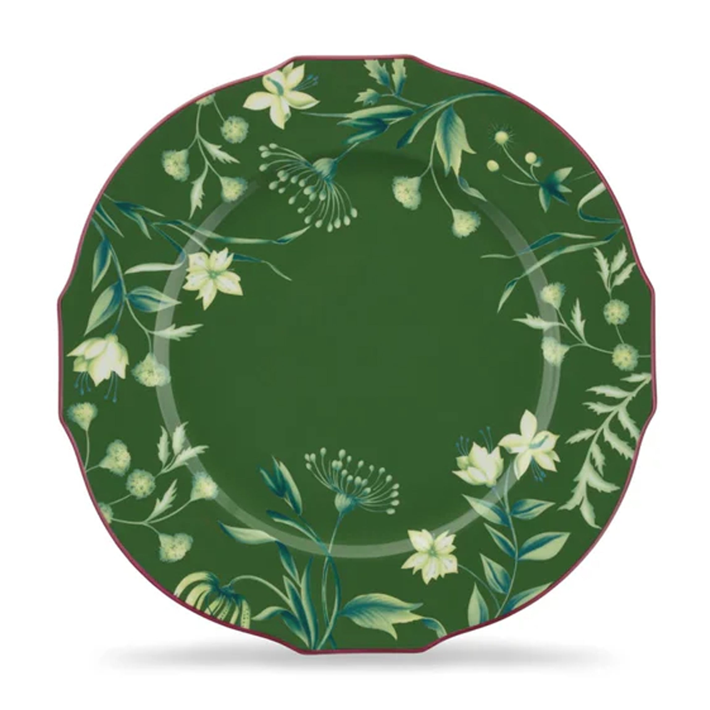 Florenza Acanto Fondo Scuro Duchessa Charger Plate