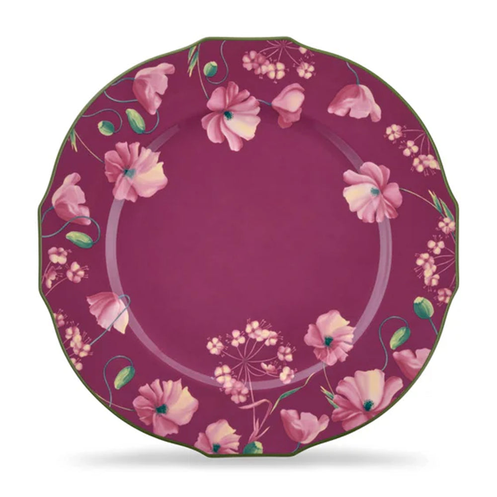 Florenza Malva Fondo Scuro Duchessa Charger Plate