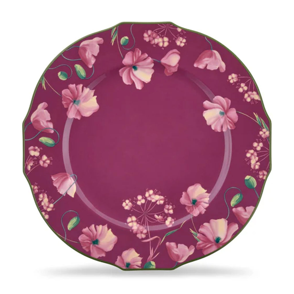 Florenza Malva Fondo Scuro Duchessa Charger Plate