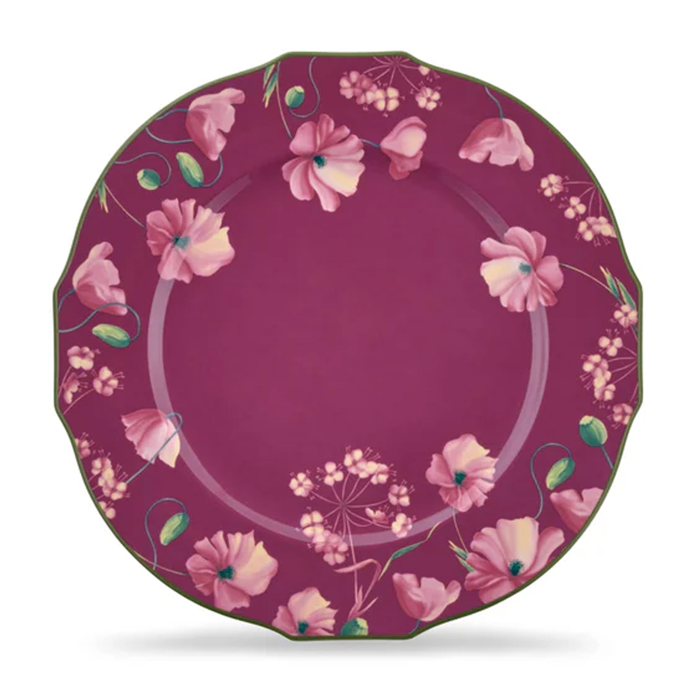 Florenza Malva Fondo Scuro Duchessa Charger Plate