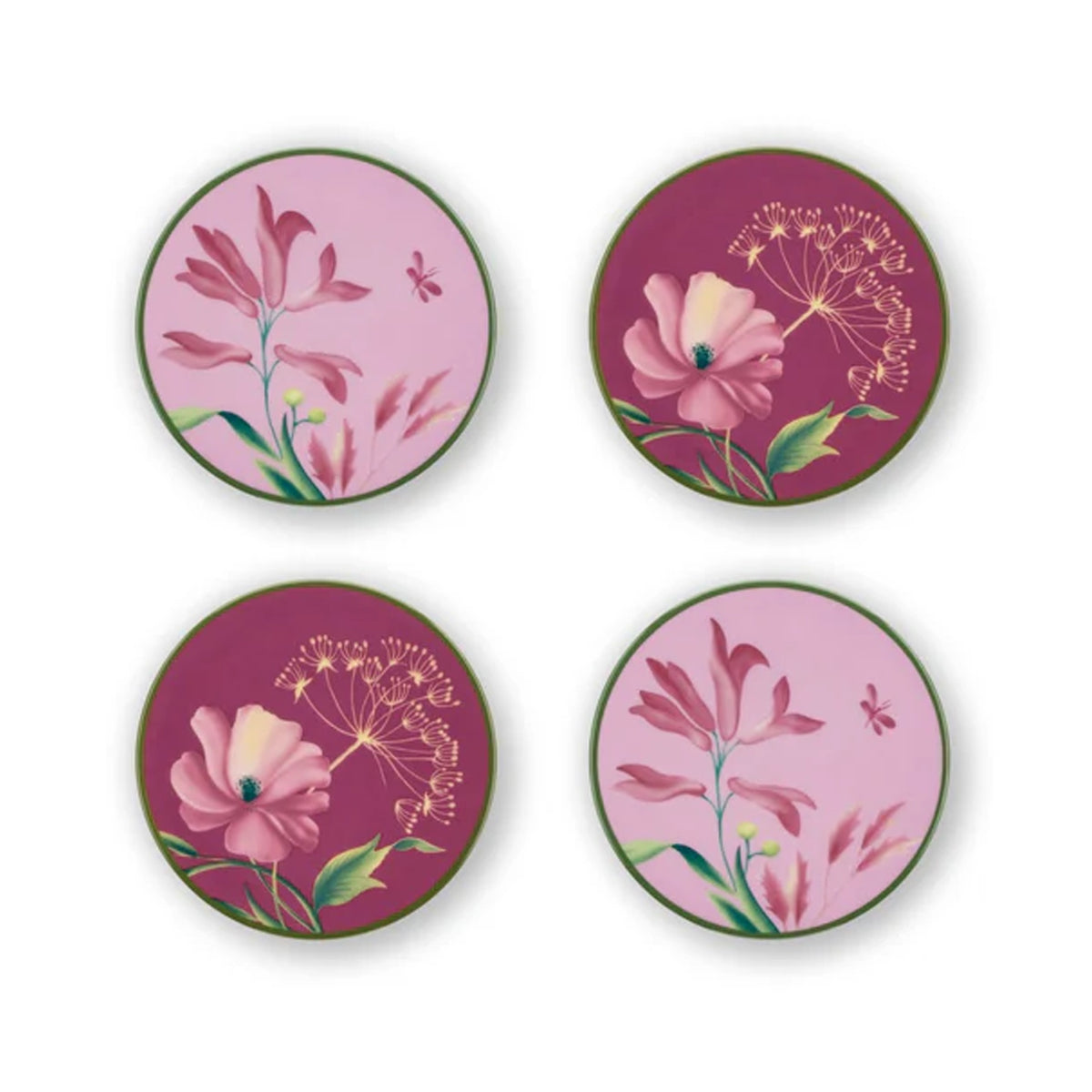Florenza Malva Oggetti Coasters, Set of 4