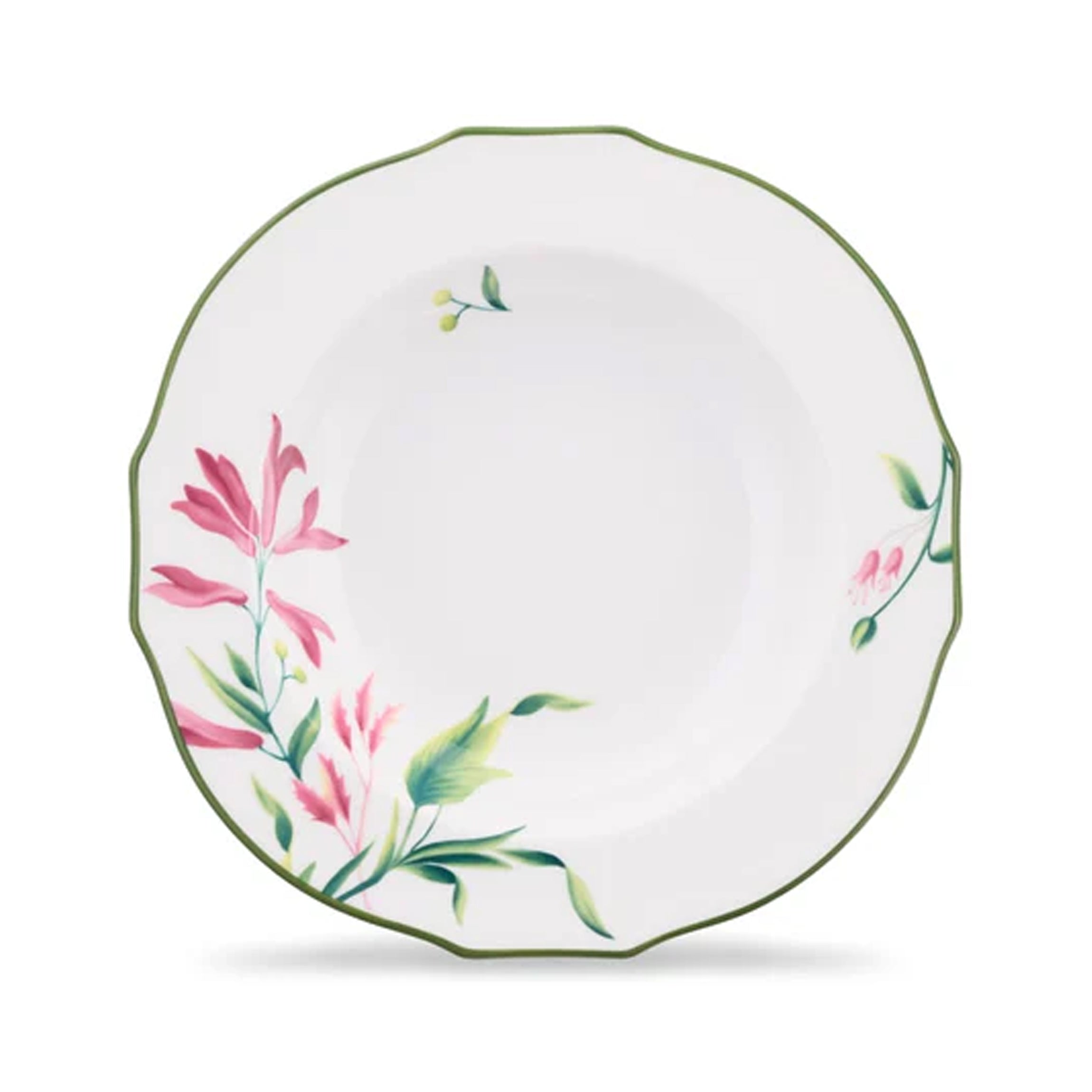 Florenza Malva Fondo Bianco Duchessa Soup Plate