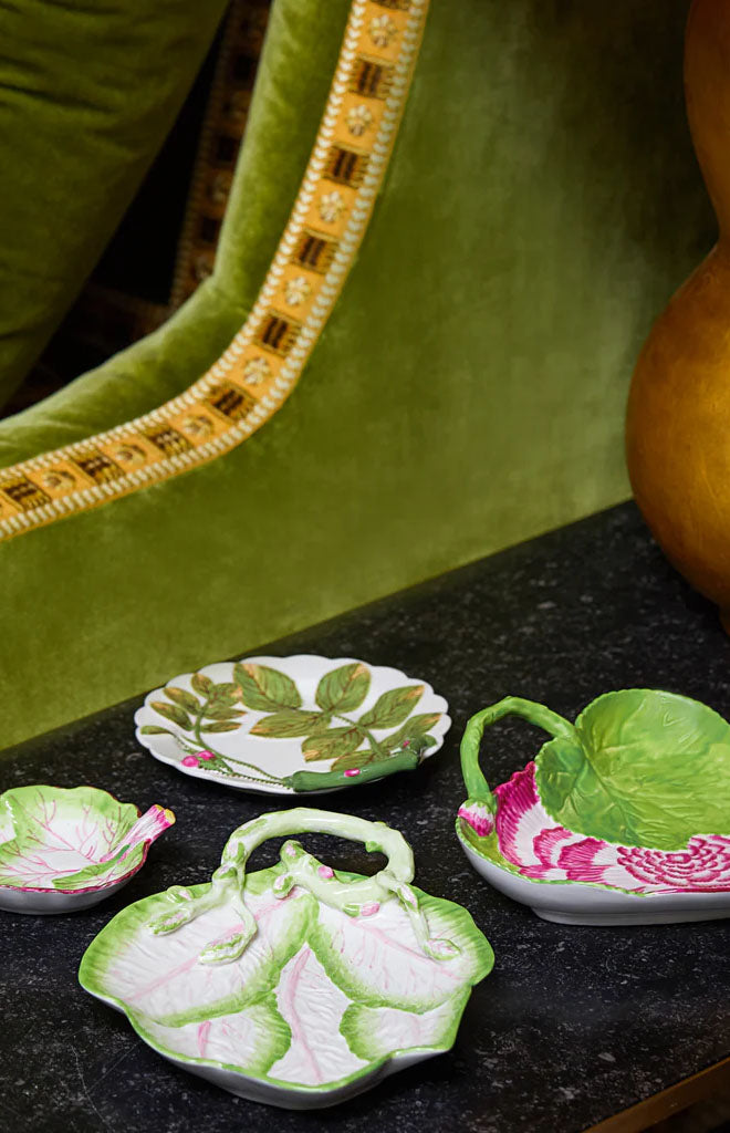 Decorative Leaf Plates, Set of 4