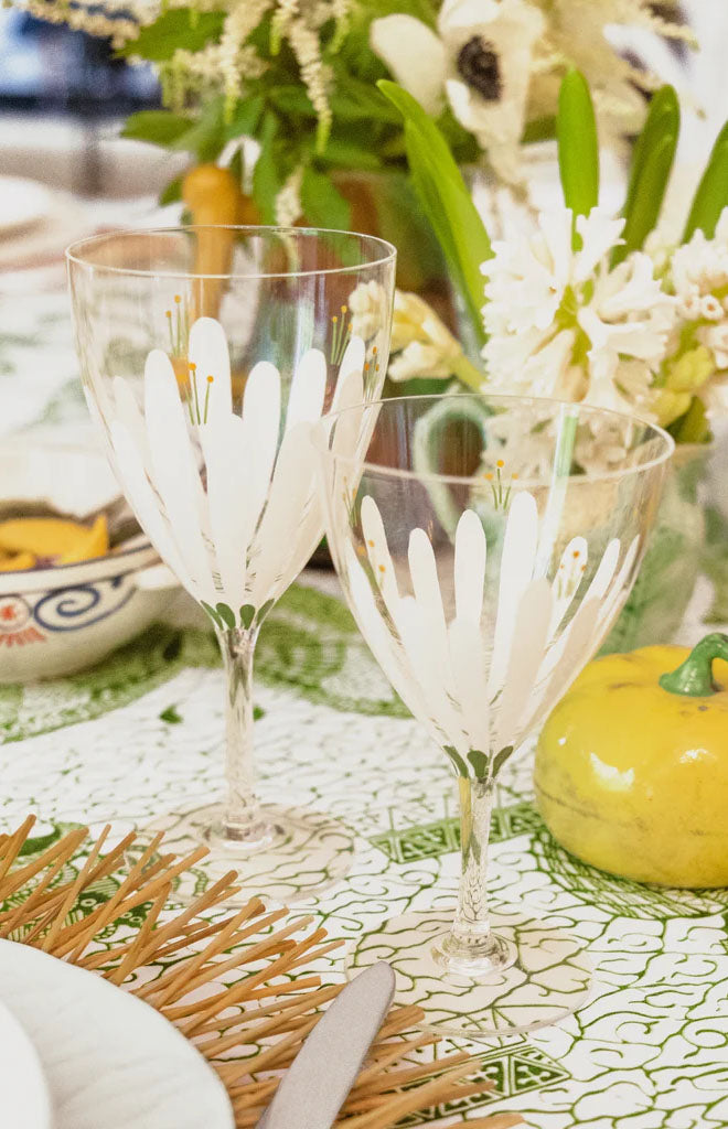 Spring Meadows Wine Glasses, Set of 2