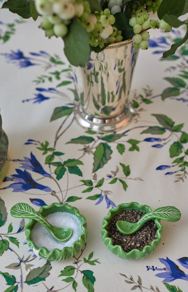 Lettuce Ware Salt Cellar, Set of 2