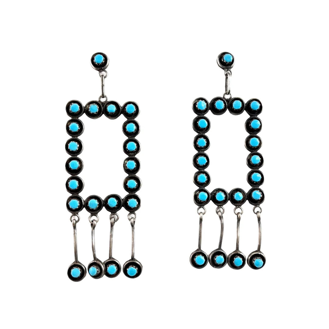 Vintage Square Hoops