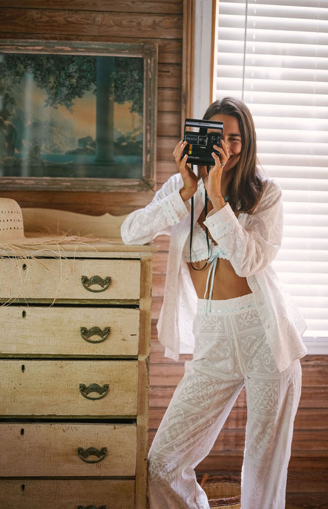 Something Blue Shirt in White