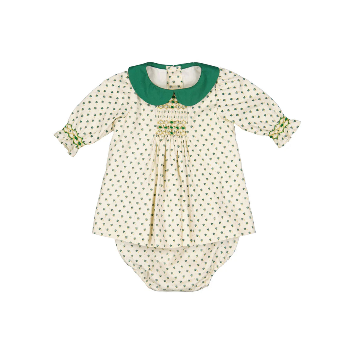 Olympe Green Long Sleeves Baby Set