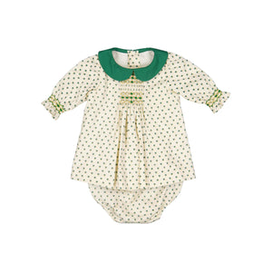 Olympe Green Long Sleeves Baby Set