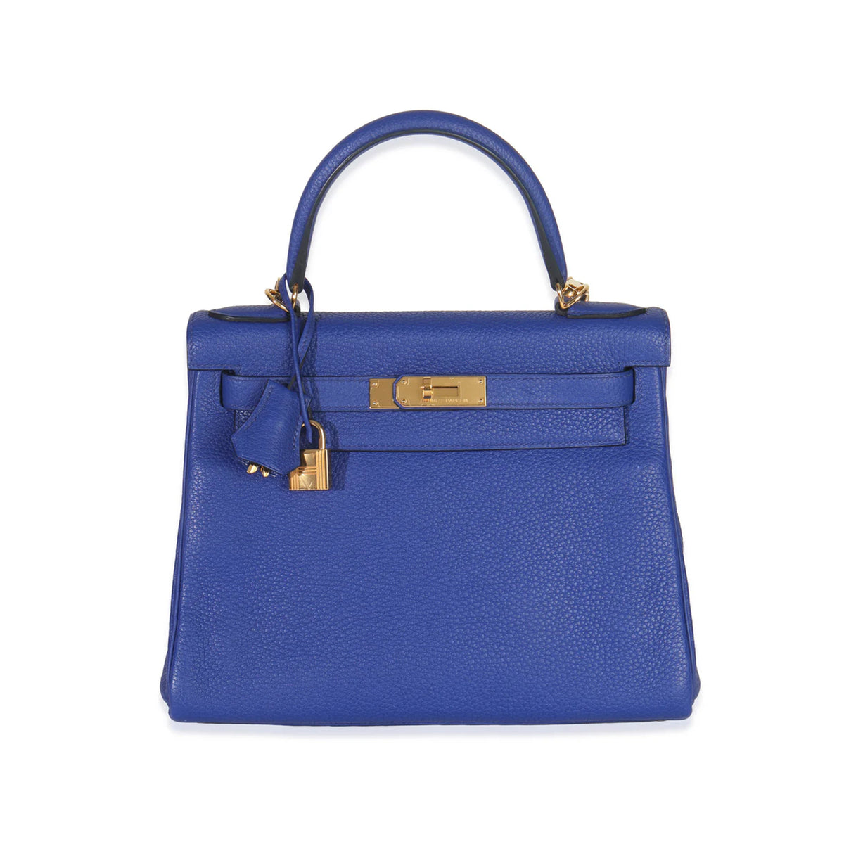 Hermès Bleu Electrique Togo Retourne Kelly 28 GHW