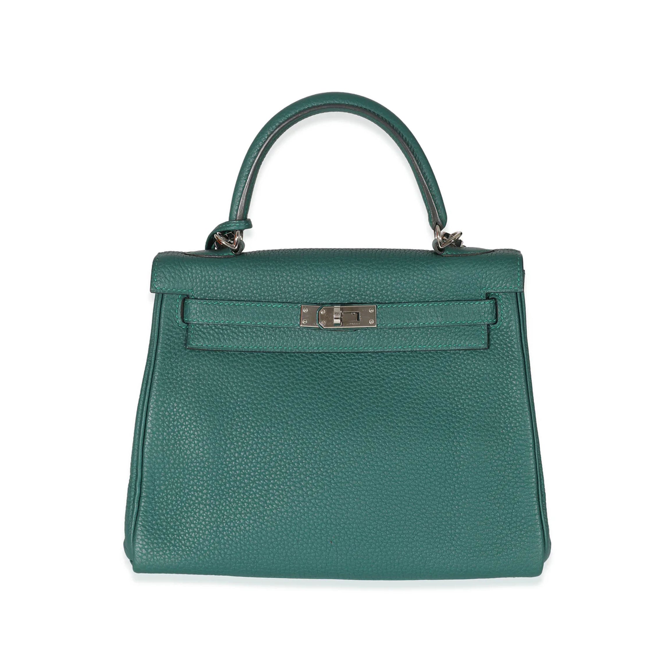 Hermès Malachite Togo Retourne Kelly 25