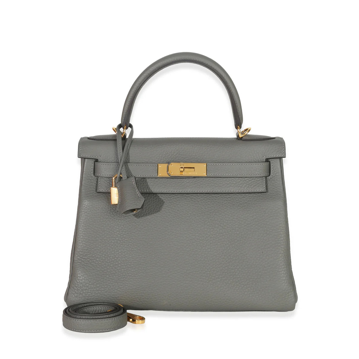 Hermès Gris Meyer Clemence Kelly 28 GHW
