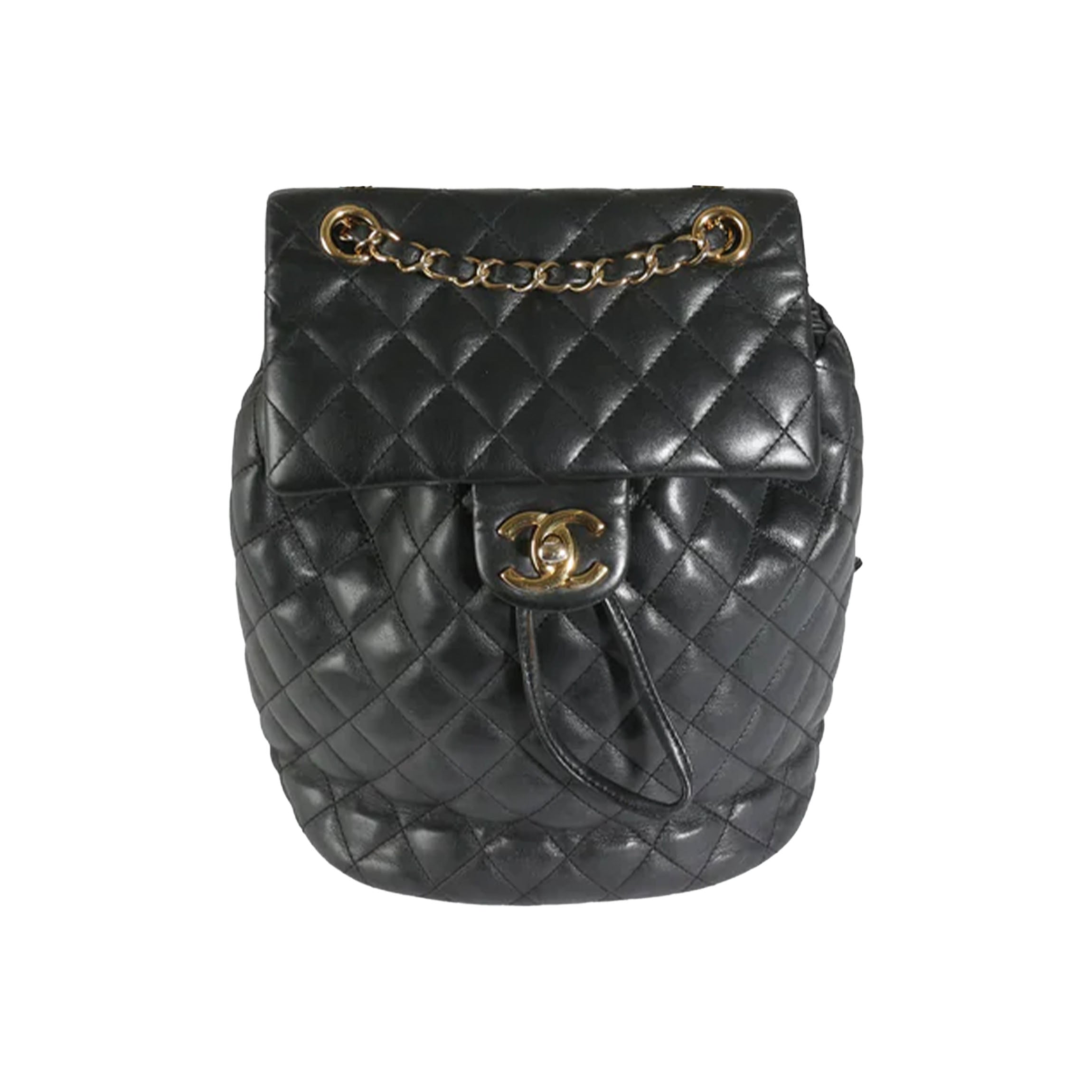 Chanel Black Quilted Calfskin Urban Spirit Backpack