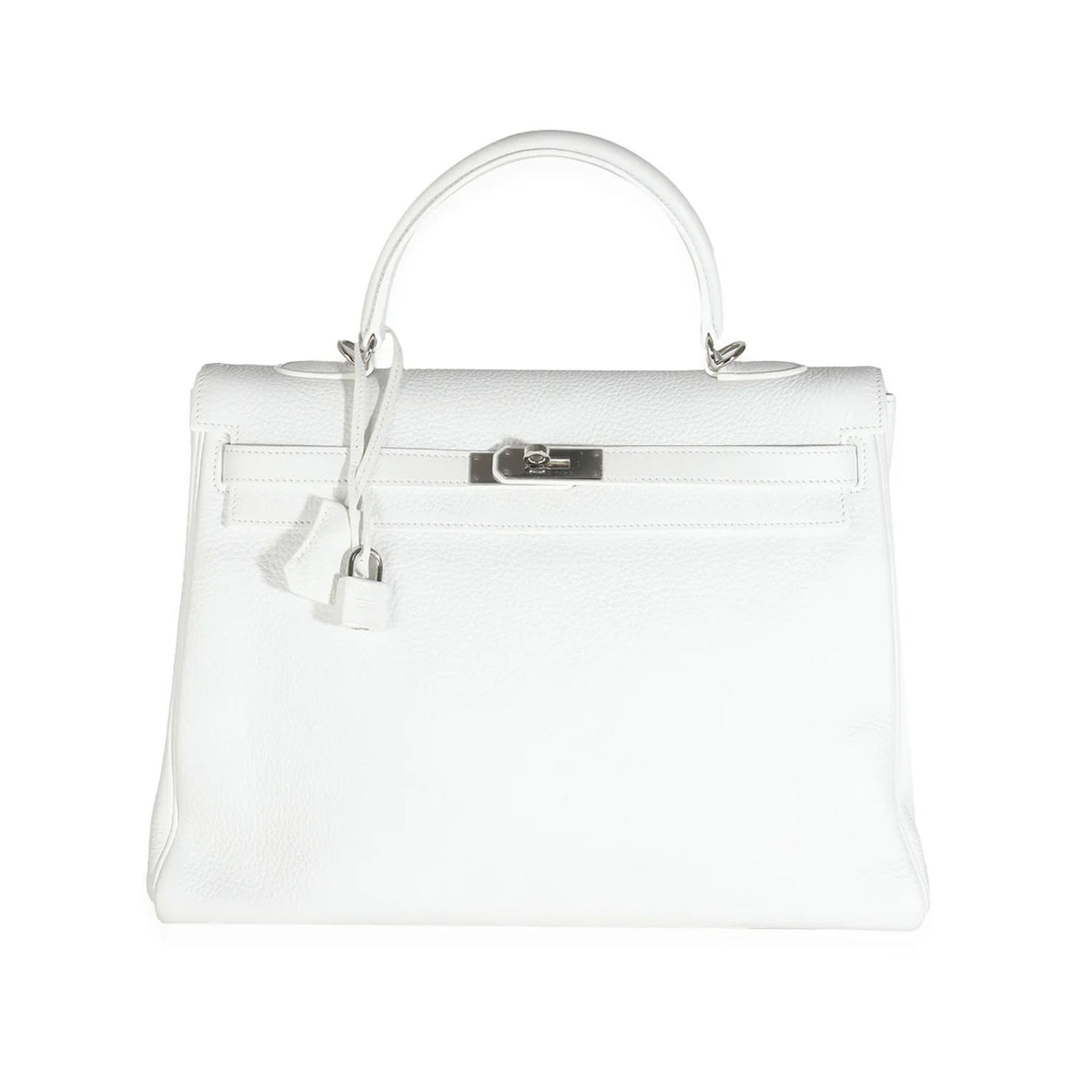 Hermès White Togo Retourne Kelly 35 PHW