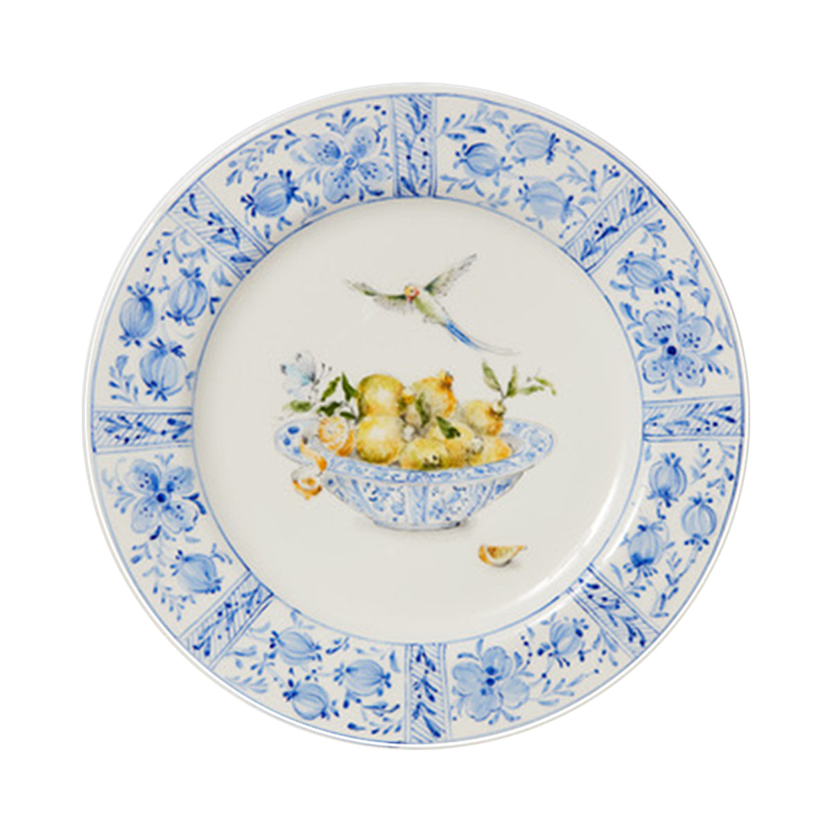 Delft Plates in Lemons, Set of 4