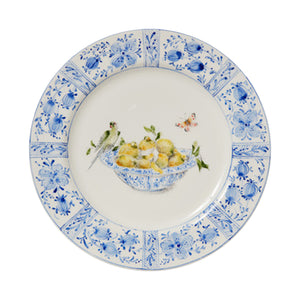 Delft Plates in Lemons, Set of 4