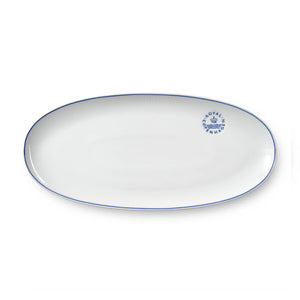 Blueline Dish Long Oval 37cm 14.6"