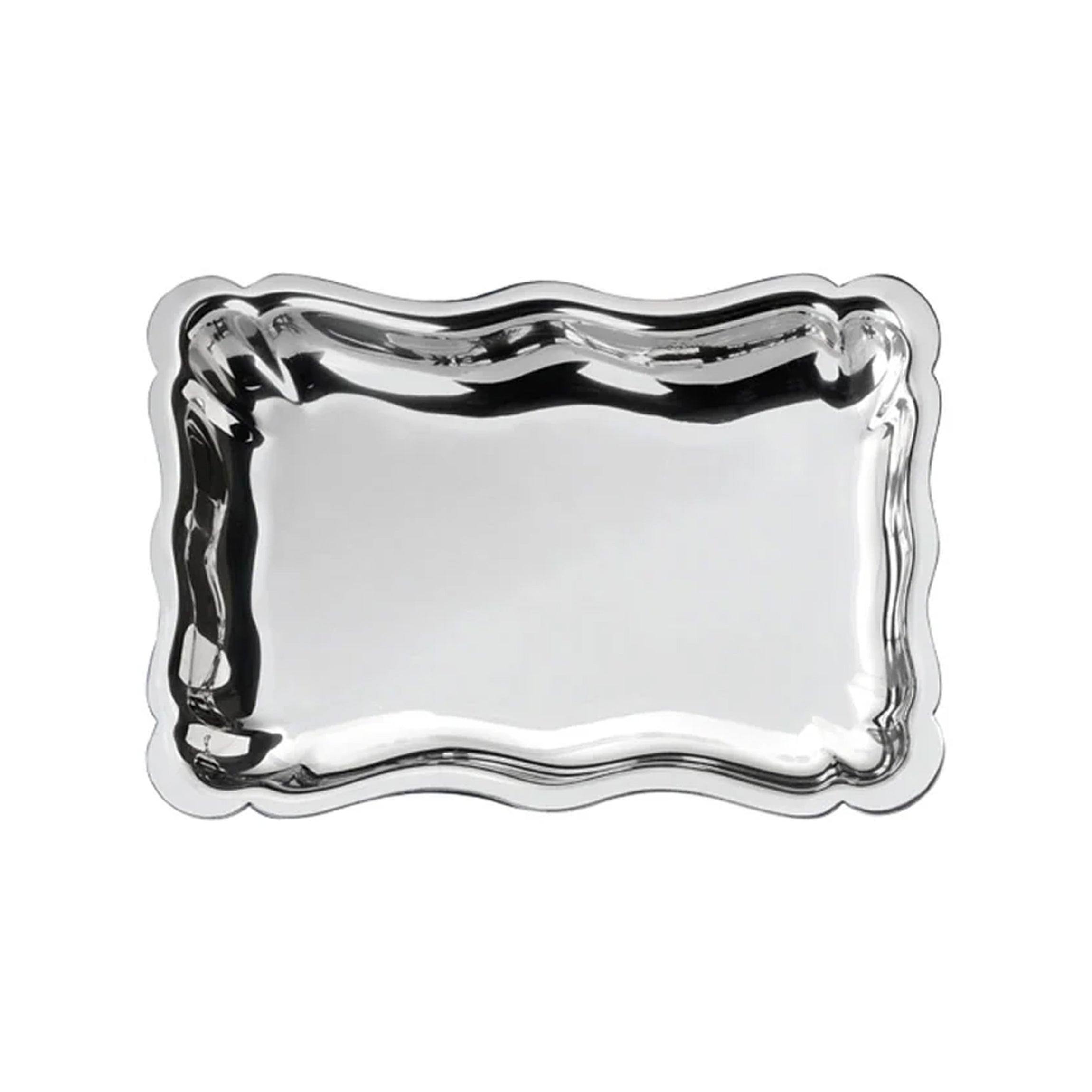 Scalloped Silver Tray in Sterling Silver