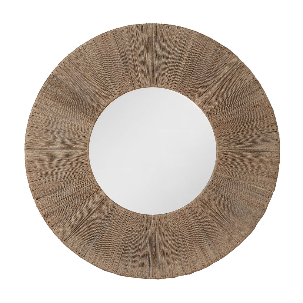 Highball Jute Round Mirror