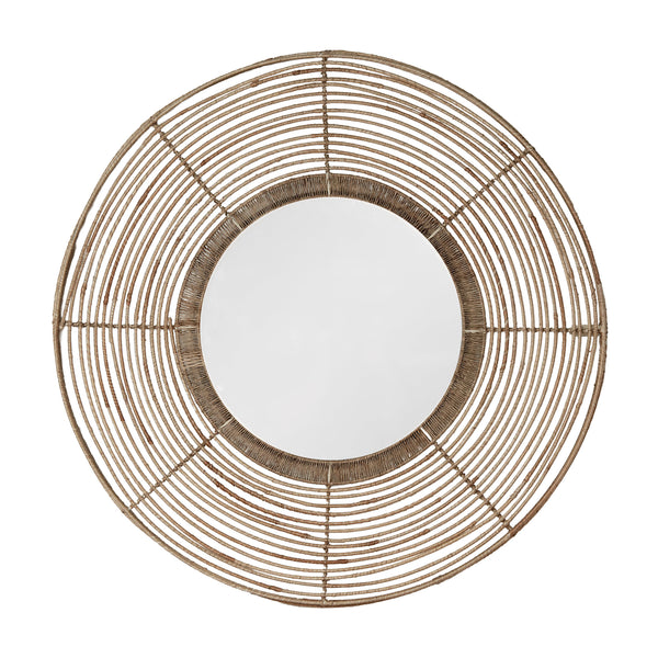 Beehive Jute Round Mirror | Over The Moon