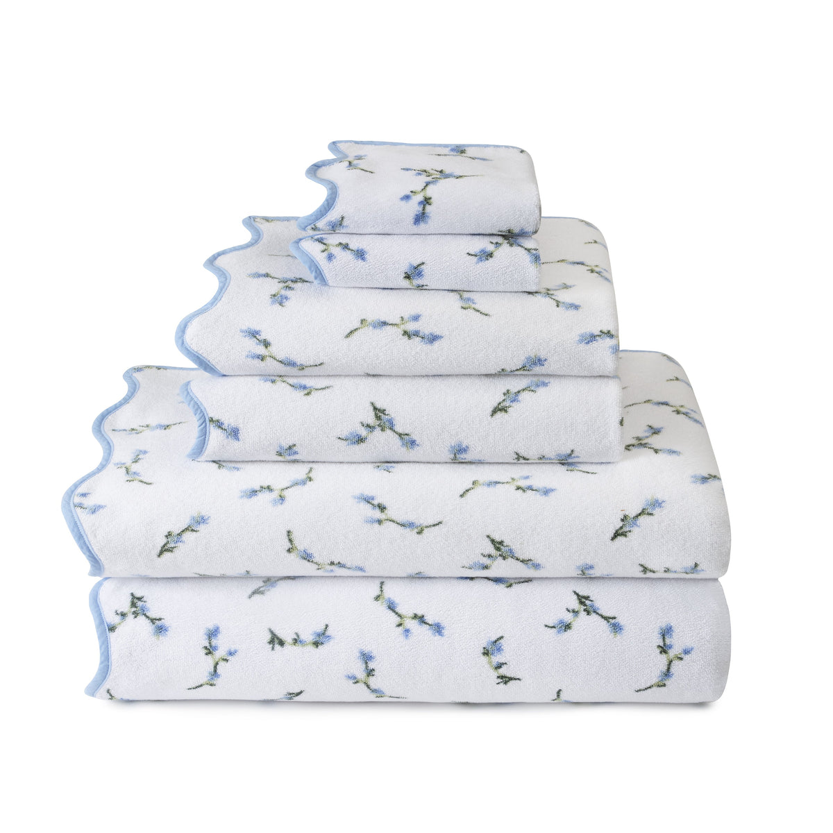 OTM For Kassatex: Floral Scallop Towel
